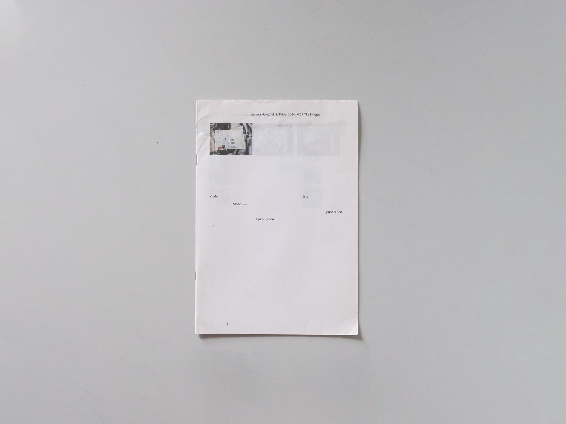 Mode and Mode issue 2 ‘a publication in a publication’