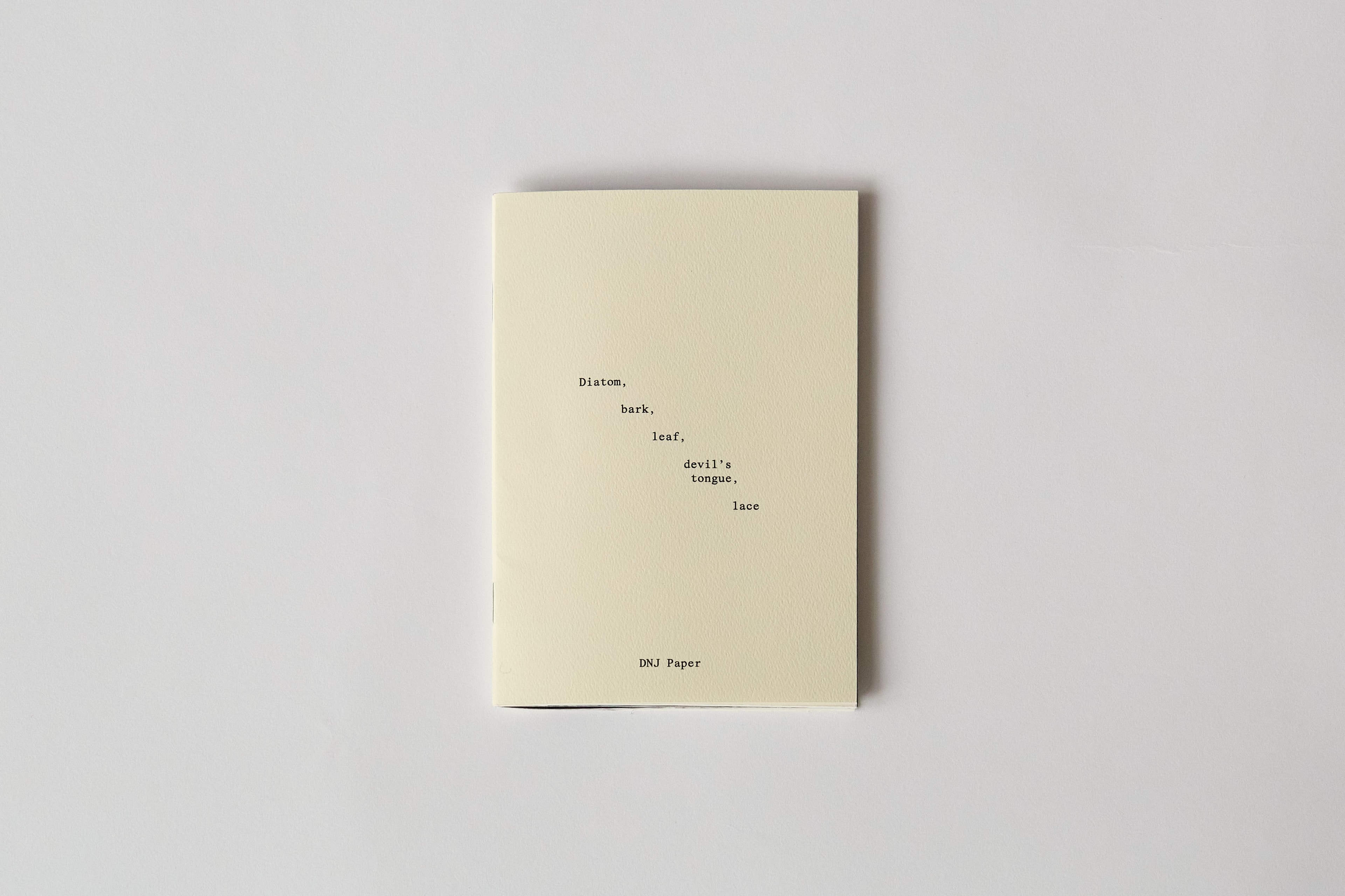 Diatom, bark, leaf, devil's tongue, lace by DNJ Paper