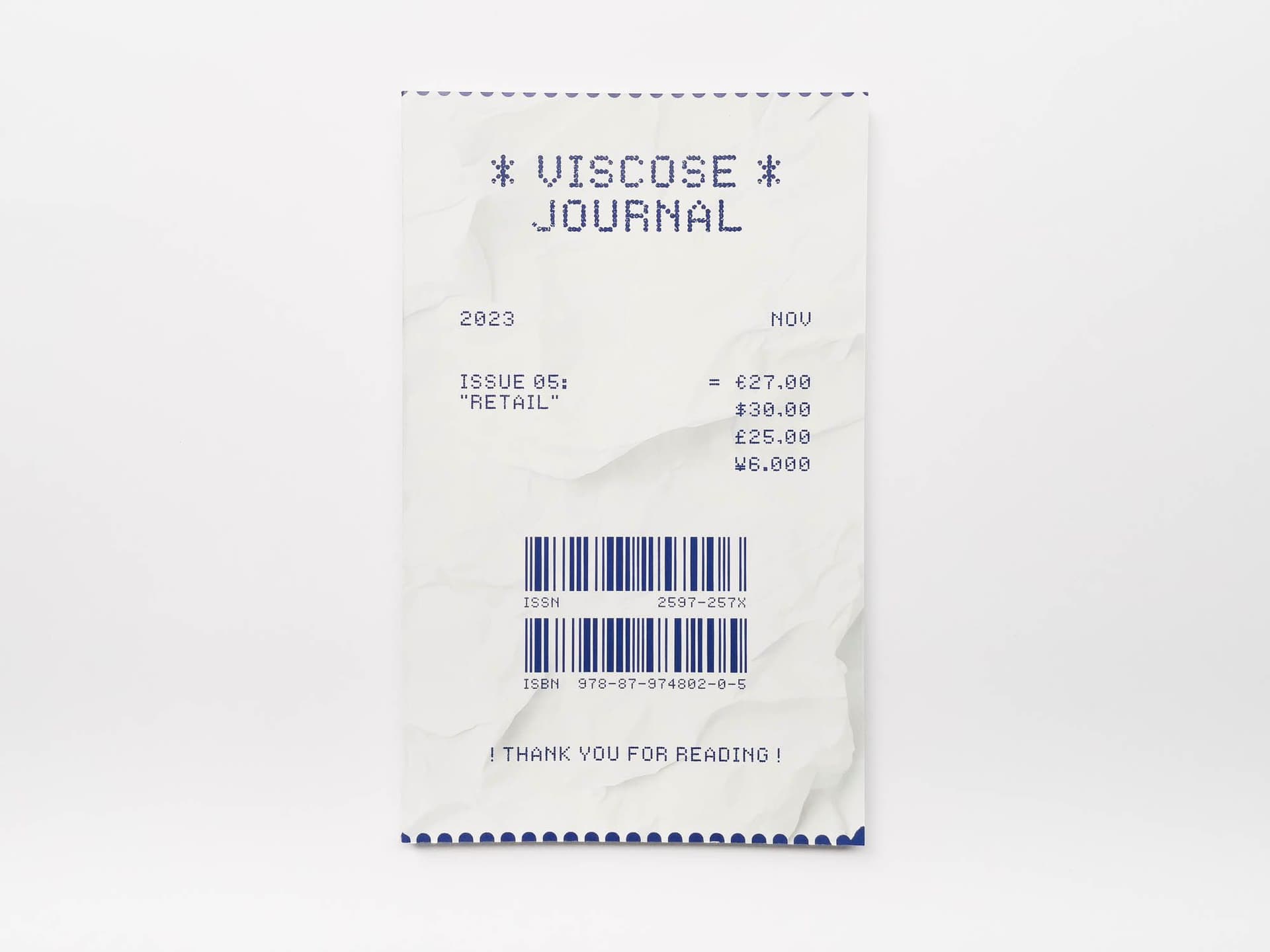 Viscose issue 5, 'RETAIL'